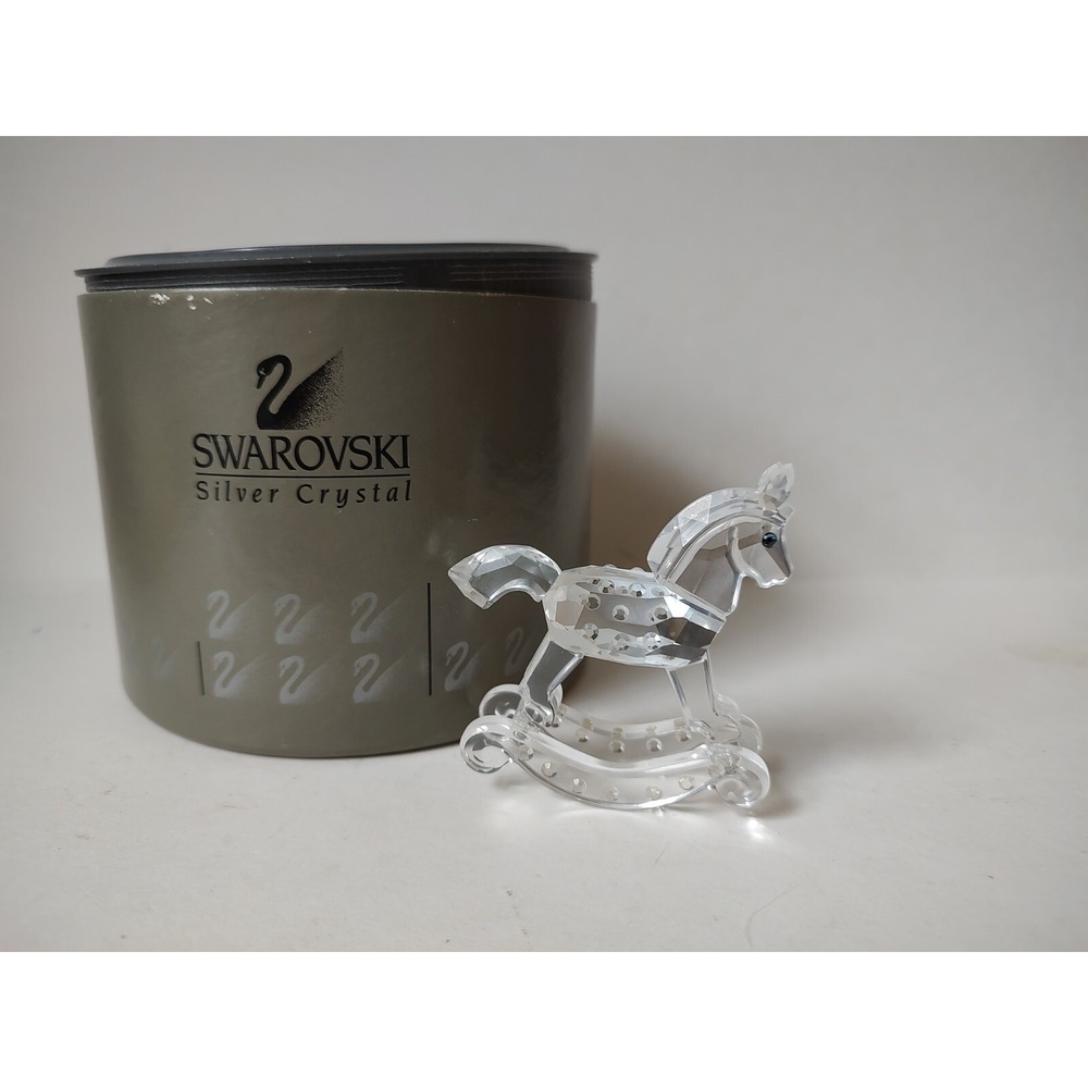 Swarovski Crystal figurine‎ w/ box rocking horse